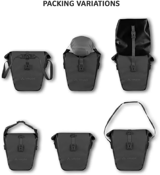 Fahrrad Hinterradtaschen 2x24L – Wasserdichte Aqua Back Gepäckträgertaschen