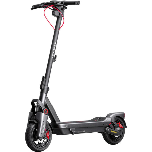 SEGWAY Ninebot MAX G3 D E-Scooter (11 Zoll, Schwarz/Silber/Rot)