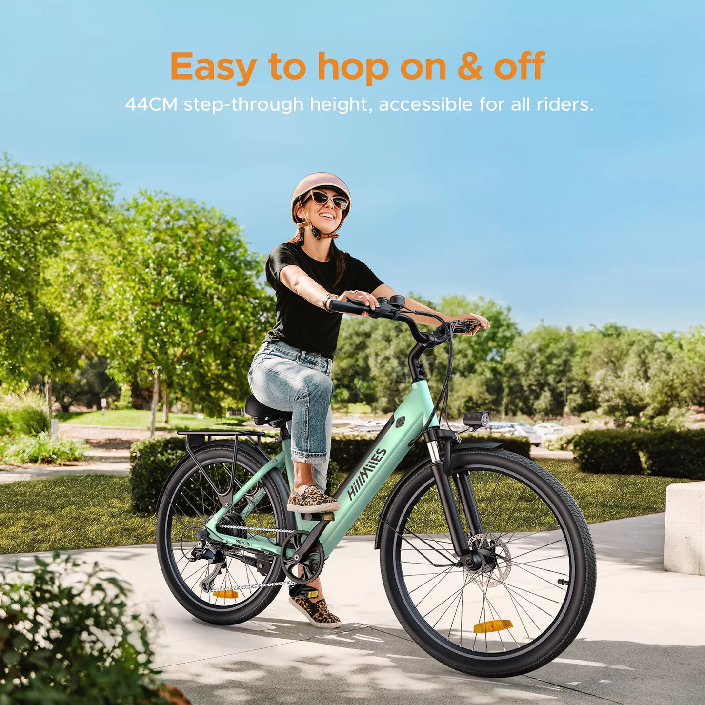 HillMiles 26″ E-Bike – 36V 13Ah Akku, herausnehmbar, Pendler E-Bike für Alltag & Stadt